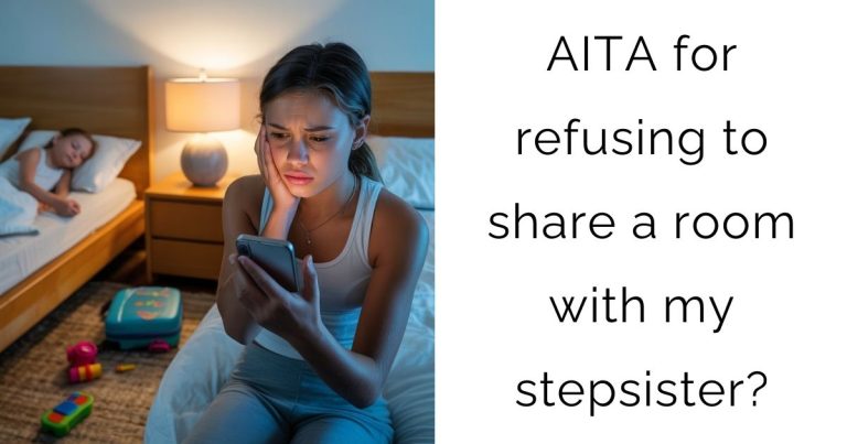 AITA for refusing to share a room with my stepsister?