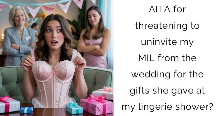 AITA for threatening to uninvite my MIL from the wedding for the gifts she gave at my lingerie shower?