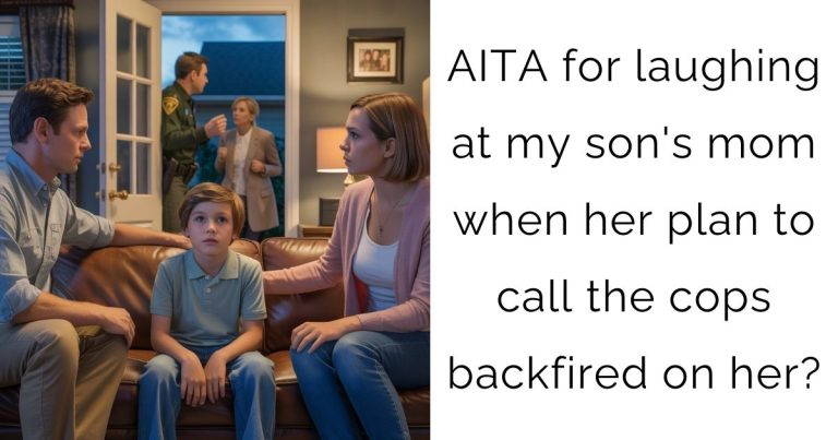 AITA for laughing at my son’s mom when her plan to call the cops backfired on her?