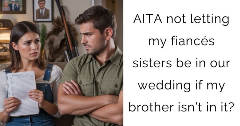 AITA not letting my fiancés sisters be in our wedding if my brother isn’t in it?