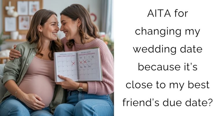 AITA for changing my wedding date because it’s close to my best friend’s due date?