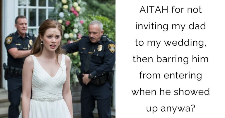 AITAH for not inviting my dad to my wedding, then barring him from entering when he showed up anywa?