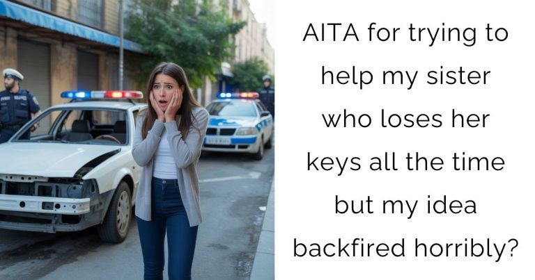 AITA for trying to help my sister who loses her keys all the time but my idea backfired horribly?