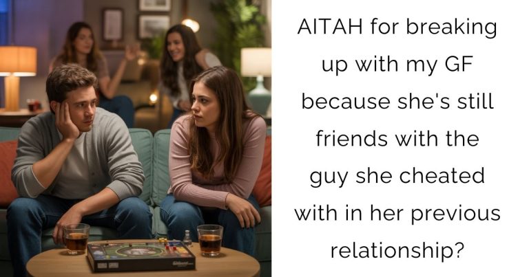 AITAH for breaking up with my GF because she’s still friends with the guy she cheated with in her previous relationship?