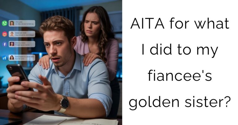 AITA for what I did to my fiancee’s golden sister?