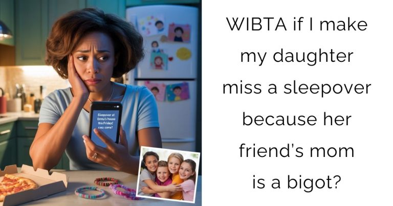 WIBTA if I make my daughter miss a sleepover because her friend’s mom is a bigot?