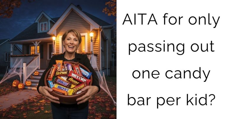 AITA for only passing out one candy bar per kid?