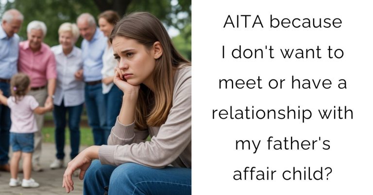 AITA because I don’t want to meet or have a relationship with my father’s affair child?