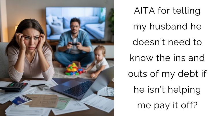 AITA for telling my husband he doesn’t need to know the ins and outs of my debt if he isn’t helping me pay it off?