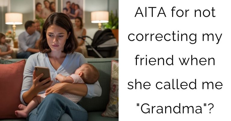 AITA for not correcting my friend when she called me “Grandma”?