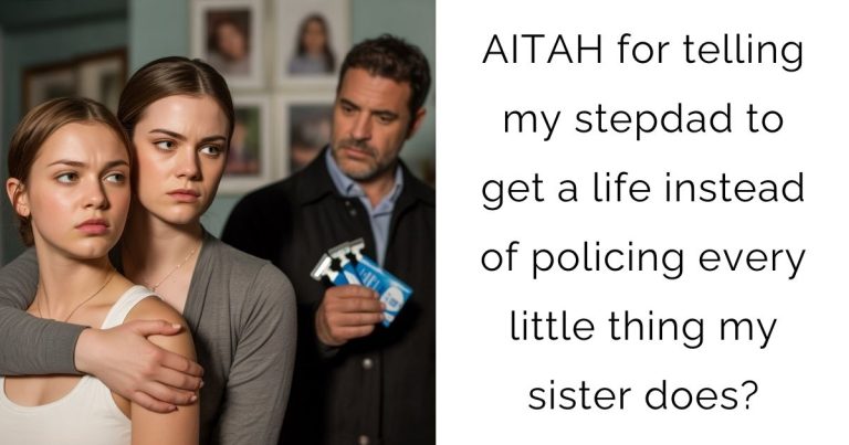 AITAH for telling my stepdad to get a life instead of policing every little thing my sister does?