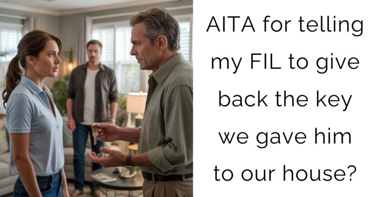 AITA for telling my FIL to give back the key we gave him to our house?