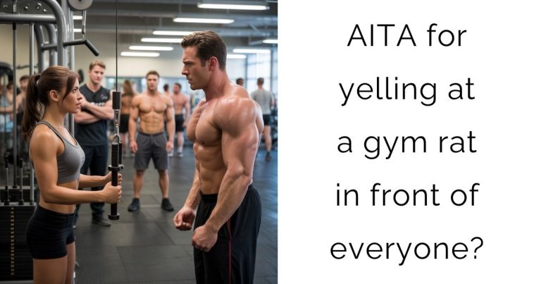 AITA for yelling at a gym rat in front of everyone?