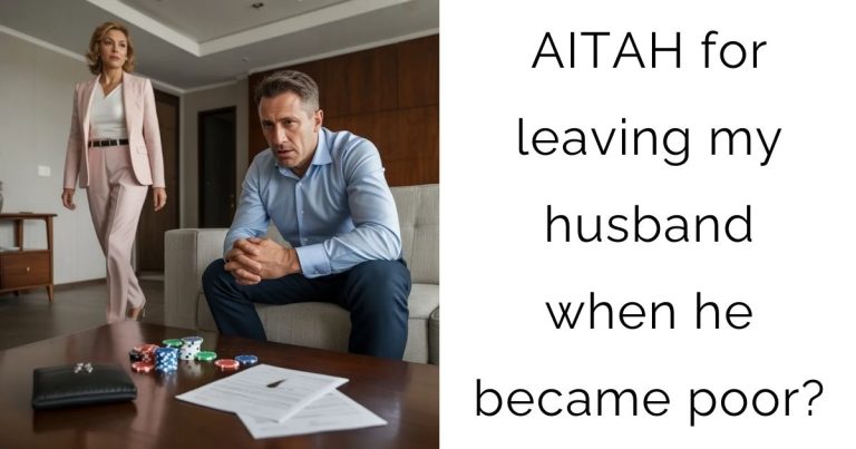 AITAH for leaving my husband when he became poor?
