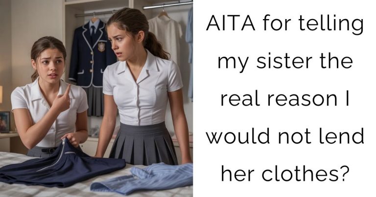 AITA for telling my sister the real reason I would not lend her clothes?