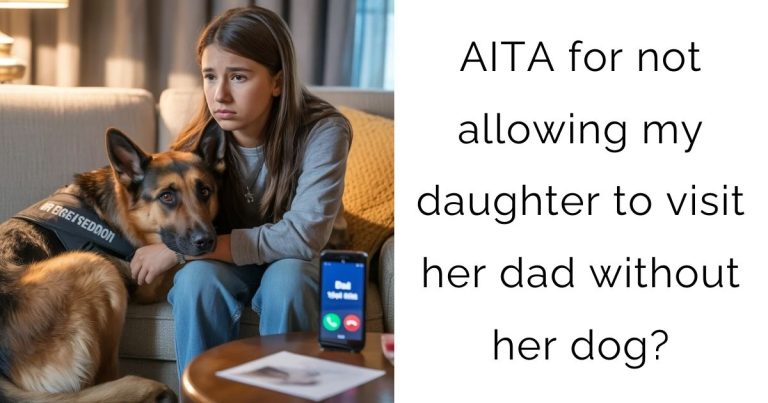AITA for not allowing my daughter to visit her dad without her dog?
