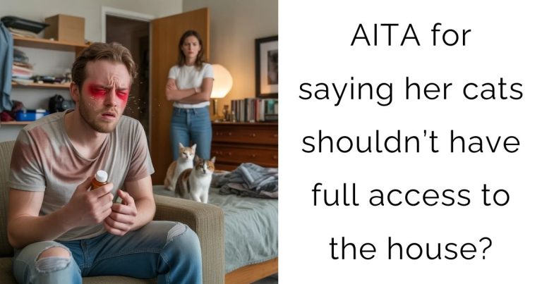 AITA for saying her cats shouldn’t have full access to the house?