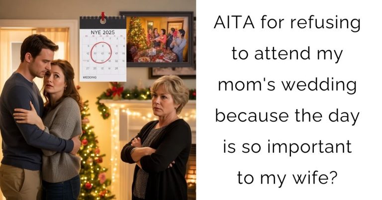 AITA for refusing to attend my mom’s wedding because the day is so important to my wife?