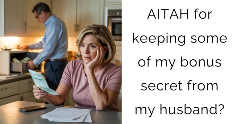 AITAH for keeping some of my bonus secret from my husband?