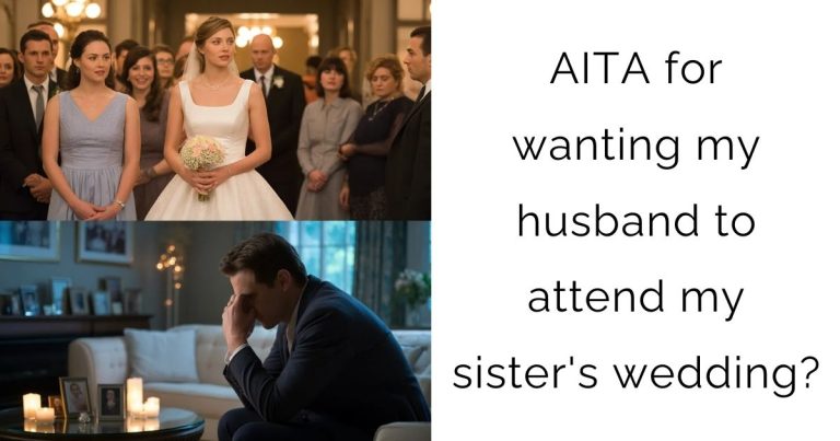 AITA for wanting my husband to attend my sister’s wedding?