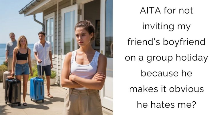 AITA for not inviting my friend’s boyfriend on a group holiday because he makes it obvious he hates me?