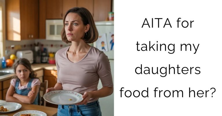 AITA for taking my daughters food from her?