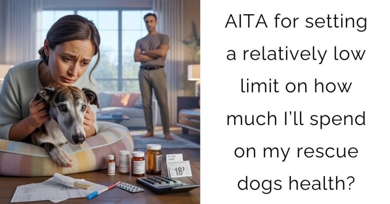 AITA for setting a relatively low limit on how much I’ll spend on my rescue dogs health?
