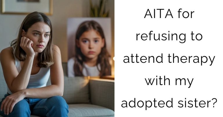 AITA for refusing to attend therapy with my adopted sister?