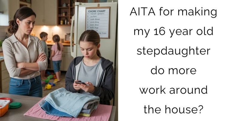 AITA for making my 16 year old stepdaughter do more work around the house?