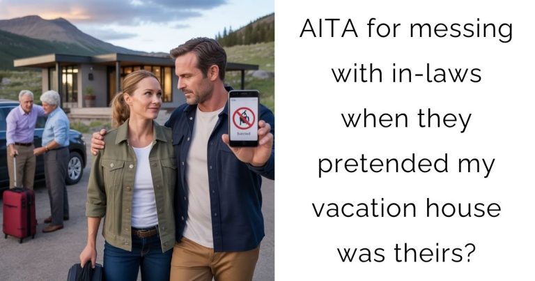AITA for messing with in-laws when they pretended my vacation house was theirs?