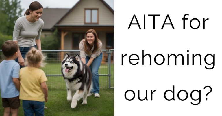 AITA for rehoming our dog?