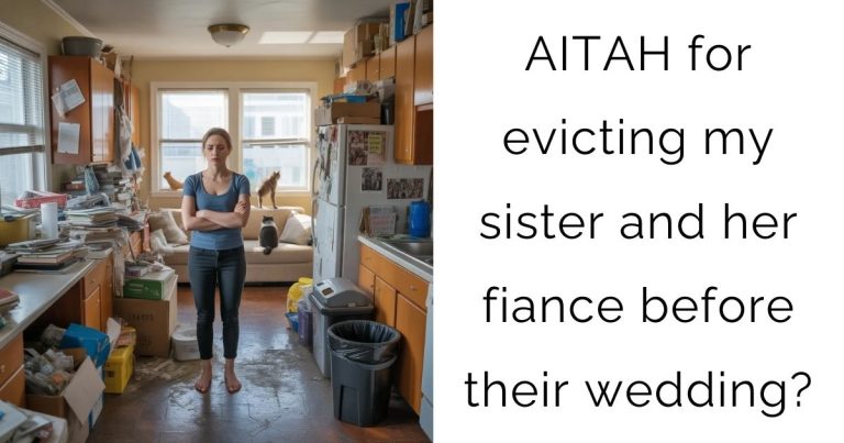 AITAH for evicting my sister and her fiance before their wedding?