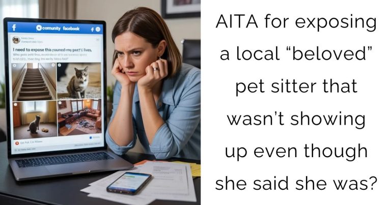 AITA for exposing a local “beloved” pet sitter that wasn’t showing up even though she said she was?