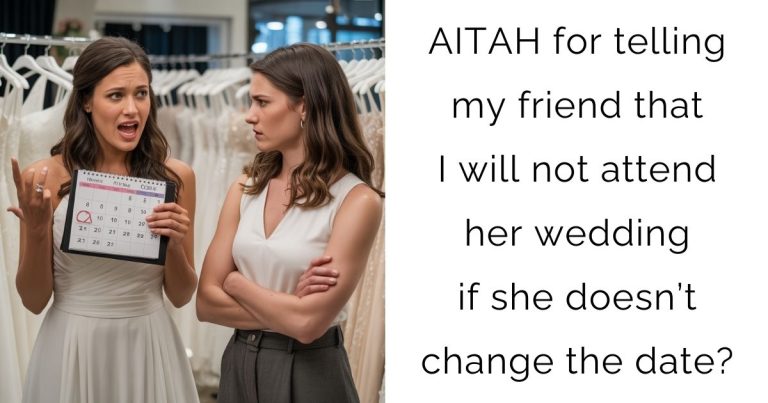 AITAH for telling my friend that I will not attend her wedding if she doesn’t change the date?