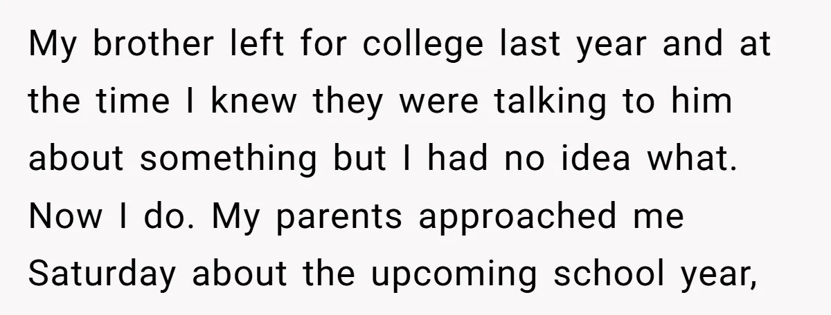 My brother left for college last year and at the time I knew they were talking to him about something but I had no idea what. Now I do. My...