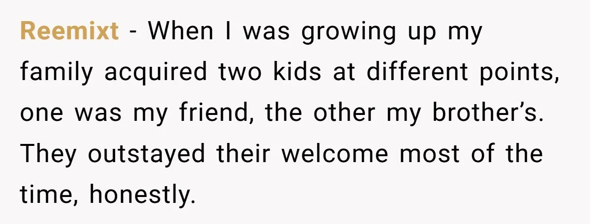Reemixt − When I was growing up my family acquired two kids at different points, one was my friend, the other my brother’s. They outstayed their welcome most of the...