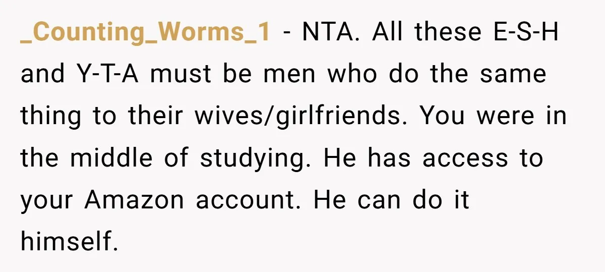 _Counting_Worms_1 − NTA. All these E-S-H and Y-T-A must be men who do the same thing to their wives/girlfriends. You were in the middle of studying. He has access to...