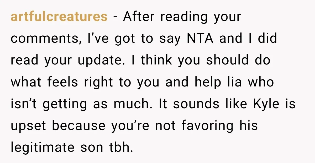 artfulcreatures - After reading your comments, I’ve got to say NTA and I did read your update. I think you should do what feels right to you and help lia...