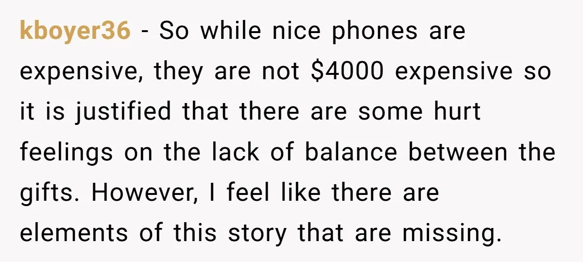 kboyer36 - So while nice phones are expensive, they are not $4000 expensive so it is justified that there are some hurt feelings on the lack of balance between the...