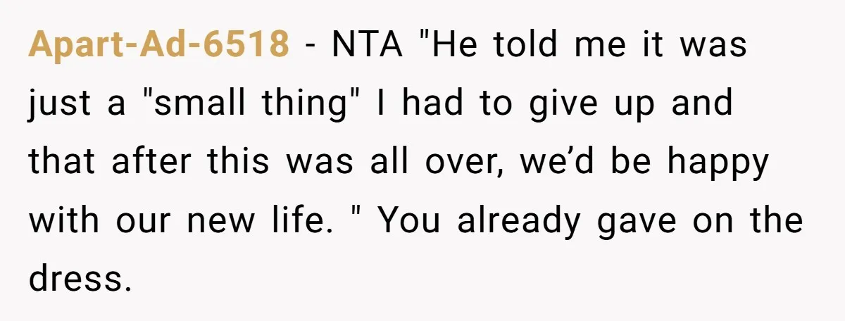 Apart-Ad-6518 − NTA "He told me it was just a "small thing" I had to give up and that after this was all over, we’d be happy with our new...