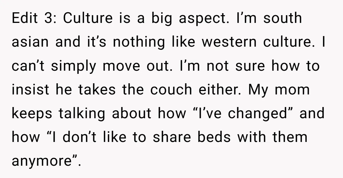 Edit 3: Culture is a big aspect. I’m south asian and it’s nothing like western culture. I can’t simply move out. I’m not sure how to insist he takes the...