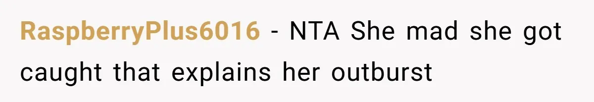 RaspberryPlus6016 - NTA She mad she got caught that explains her outburst