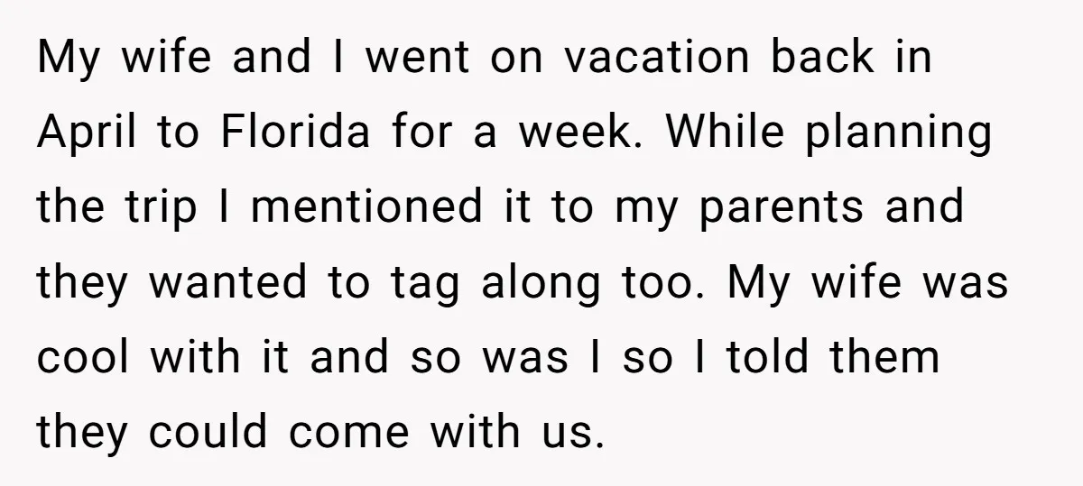 My wife and I went on vacation back in April to Florida for a week. While planning the trip I mentioned it to my parents and they wanted to tag...