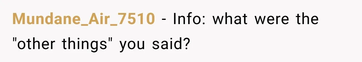 Mundane_Air_7510 − Info: what were the "other things" you said?