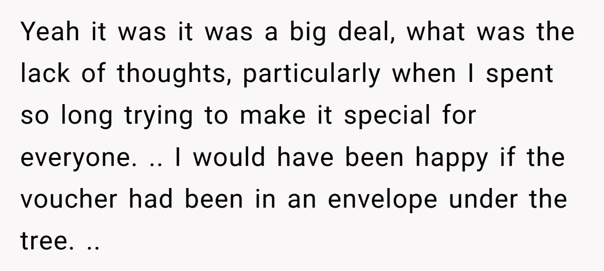 Yeah it was it was a big deal, what was the lack of thoughts, particularly when I spent so long trying to make it special for everyone. .. I would...