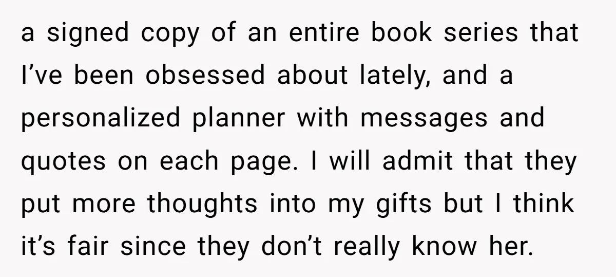 a signed copy of an entire book series that I’ve been obsessed about lately, and a personalized planner with messages and quotes on each page. I will admit that they...