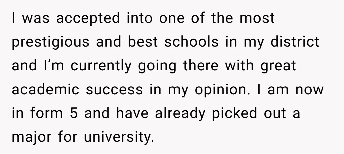 I was accepted into one of the most prestigious and best schools in my district and I’m currently going there with great academic success in my opinion. I am now...