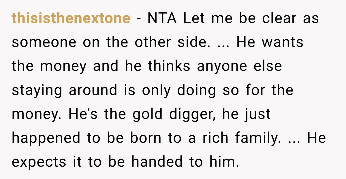 thisisthenextone − NTA Let me be clear as someone on the other side. ... He wants the money and he thinks anyone else staying around is only doing so for...