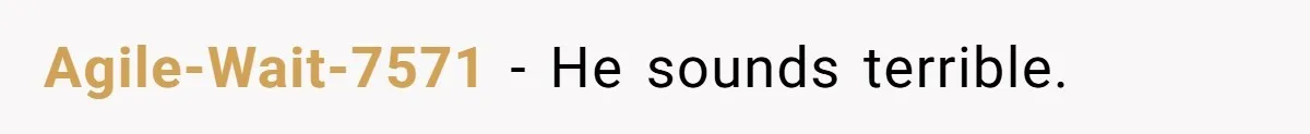 Agile-Wait-7571 − He sounds terrible.