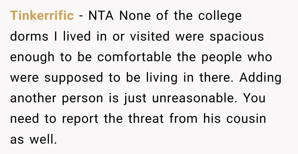 Tinkerrific − NTA None of the college dorms I lived in or visited were spacious enough to be comfortable the people who were supposed to be living in there. Adding...